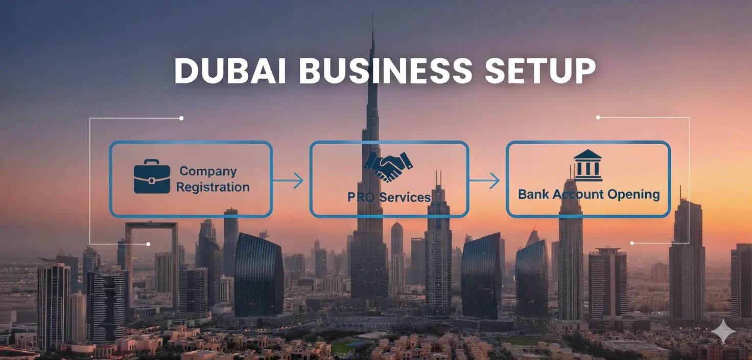 business setup in Dubai with PRO and banking support