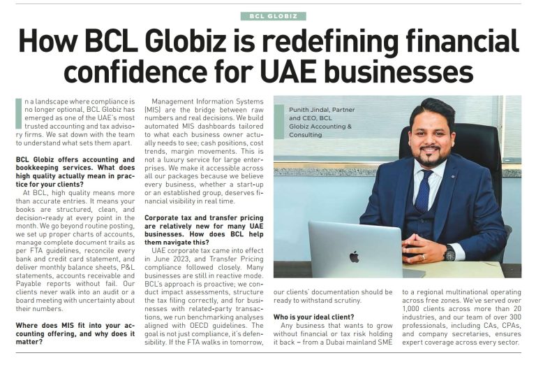 How BCL Globiz is redefining financial confidence for UAE businesses