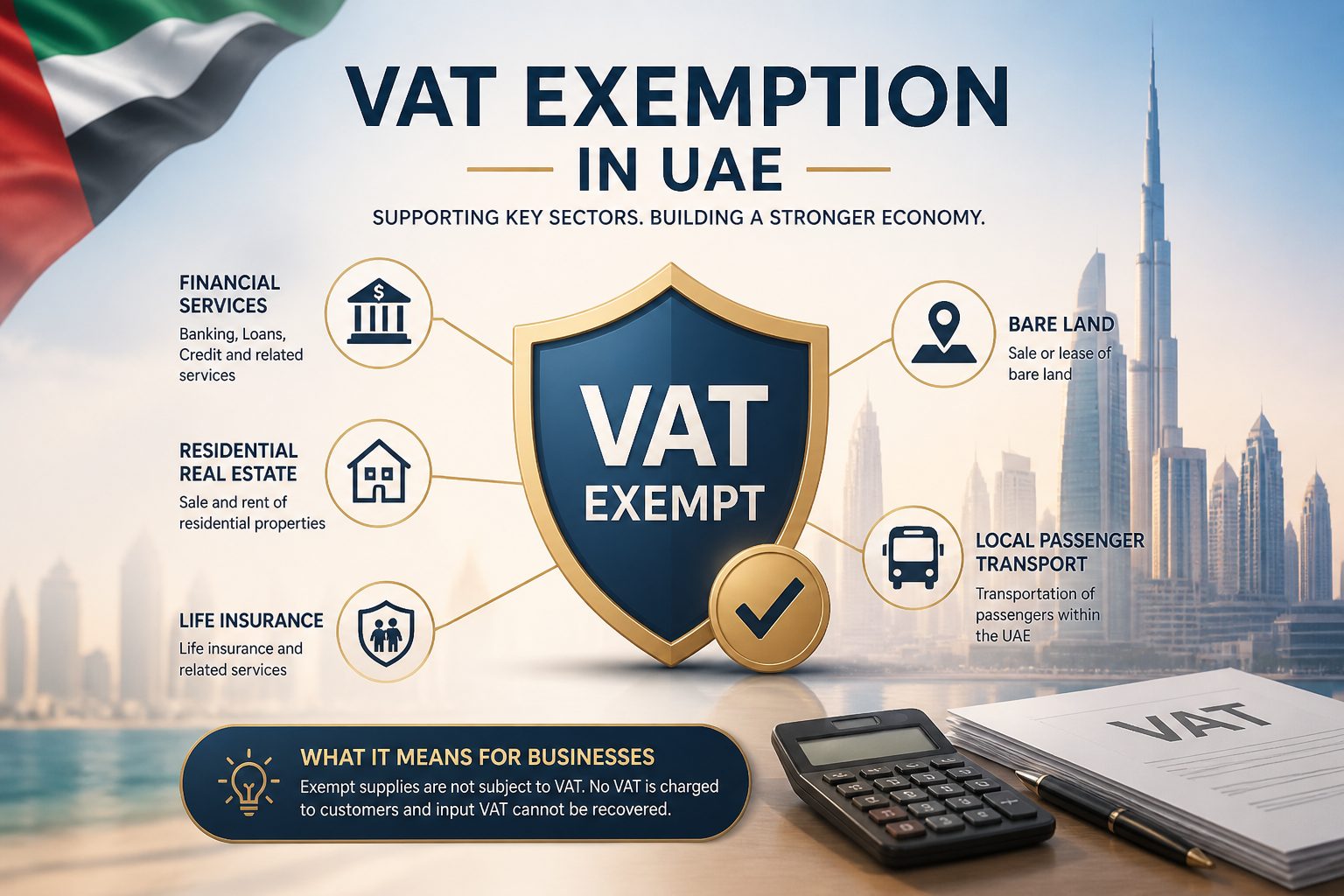 VAT exemption in the UAE