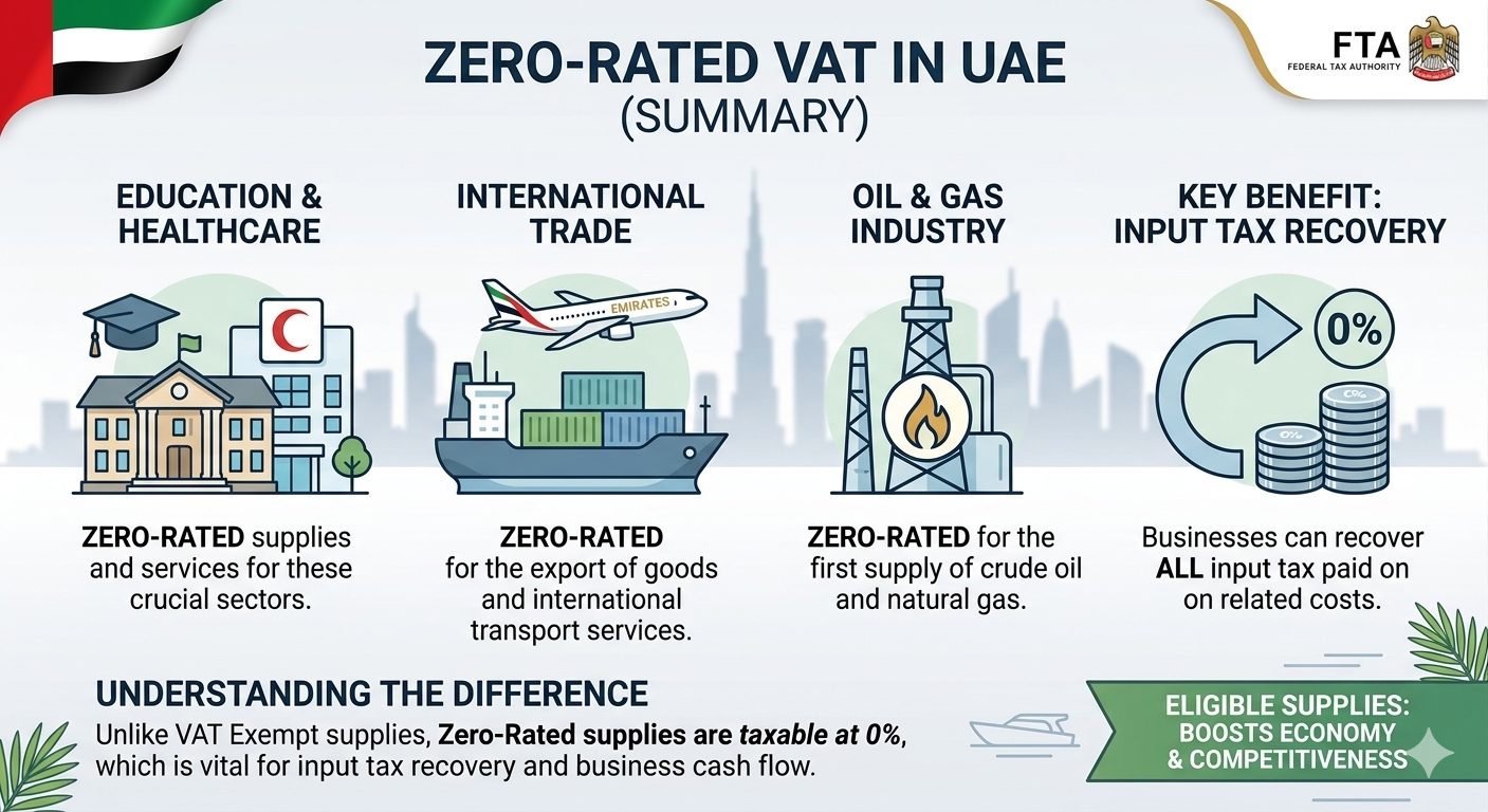 Zero rated VAT in UAE