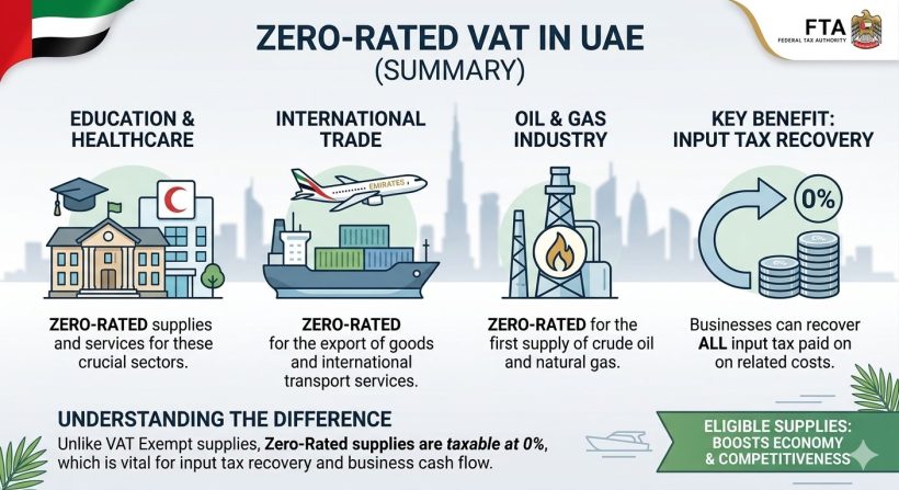 Zero rated VAT in UAE